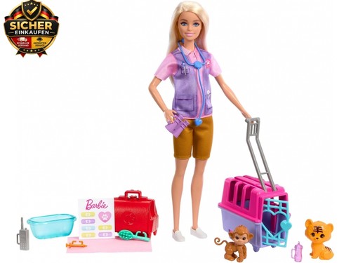 Barbie tierrettungsspielset - tierrettungsspielset,